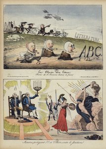 Illustration för Le Rire (färg litho) av French School