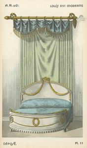 Illustration från inredningsproduktkatalog från A R & Cie, Frankrike av French School