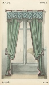 Illustration från inredningsproduktkatalog från A R & Cie, Frankrike av French School
