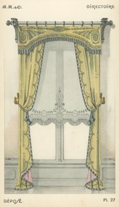 Illustration från inredningsproduktkatalog från A R & Cie, Frankrike av French School