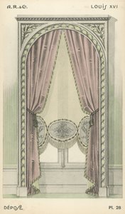 Illustration från inredningsproduktkatalog från A R & Cie, Frankrike av French School