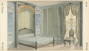 Illustration från inredningsproduktkatalog från A R & Cie, Frankrike av French School