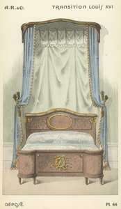 Illustration från inredningsproduktkatalog från A R & Cie, Frankrike av French School