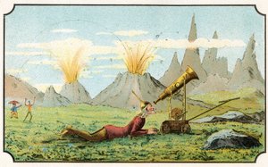 Illustration av boken "Voyage dans la lune avant 1900" av A. de Ville-d
