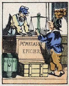 Illustration av berättelsen "" Veridique Historia om Jeannot Serinet "" Trästick av bildspråk Pellerin - Epinal, sd. Sent 1800-tal. av French School