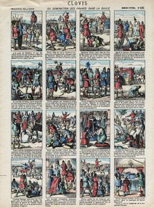 Bilder av Epinal av Pellerin-huset - cirka 1913 - Clovis eller dominans av francen i Gallien av French School
