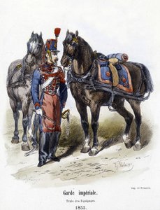 Imperial Guard: tåg av besättningar 1855 - i "" Histoire de l