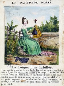 I "La grammaire en images", broschyralbum, cirka 1850. av French School