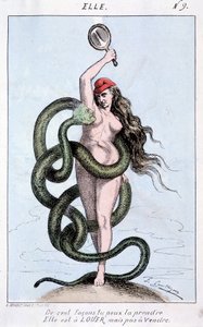 På hundra sätt kan du ta den, den är till uthyrning, men inte till salu (Thiers en orm omger Marianne). av French School