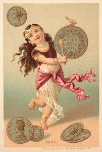 Indien (Chromolite) av French School
