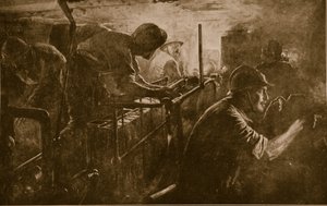 Interiör av en stridsvagn tillhörande det franska artilleriet av Assault, 1914-18 av French School