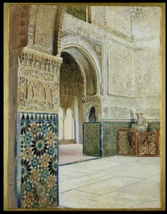Interiör av Alhambra, Granada (wc)