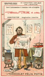 Uppfinnig fantasi (chromolitho) av French School