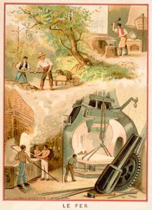 Järn (chromolitho) av French School