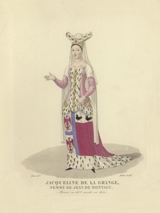 Jacqueline de la Grange, hustru till Jean de Montagu, rådgivare till Charles V och VI av Frankrike