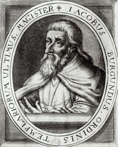 Jacques de Molay (ca 1243-1314) Tempelriddarnas mästare av French School