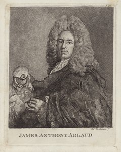 James Anthony Arlaud, schweizisk konstnär från Genève. Graverad av Charles Bretherton av French School