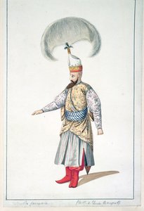 Janitsjarofficer, ottomansk tid, tredje kvartalet av 1700-talet (wc på papper) av French School