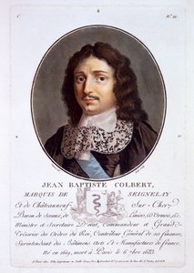 Jean-Baptiste Colbert, Marquis de Seignelay, från Portraits of Great Men, Illustrious Women, and Memorable Subjects of France, publicerad 1787-92 av French School