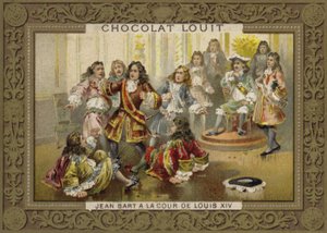 Jean Bart vid Ludvig XIV:s hov av French School