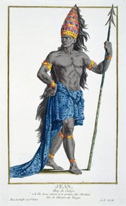 Jean, kung av Kongo, graverad av Pierre Duflos (1742-1816), 1780 (kopparstick) av French School