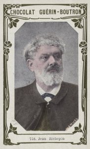 Jean Richepin (färgad bild) av French School