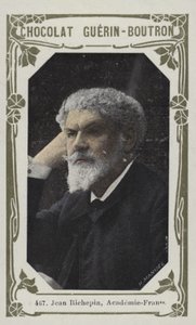 Jean Richepin, Academie-Francaise (färgad bild) av French School