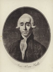 Jean Sylvain Bailly, fransk astronom, matematiker och revolutionär politiker (litho) av French School