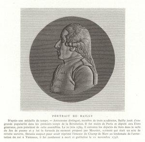 Jean Sylvain Bailly, fransk astronom, matematiker och revolutionär politiker av French School