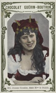 Jeanne Granier, i Madame le Diable (färgat foto) av French School