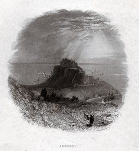 Jersey Island. (gravyr, ca 1850) av French School