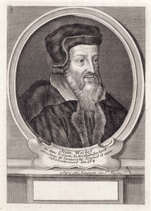 John Wycliffe, graverad av Daumont, Paris av French School