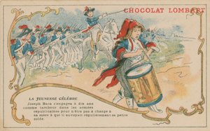 Joseph Bara, en berömd ung fransk republikansk soldat vid tiden för den franska revolutionen av French School