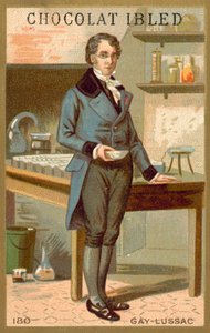 Joseph Louis Gay-Lussac, fransk kemist och fysiker (chromolitho) av French School