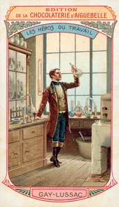 Joseph Louis Gay-Lussac, fransk kemist och fysiker (chromolitho) av French School