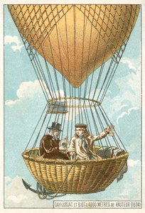 Joseph Louis Gay-Lussac och Jean-Baptiste Biot i en ballong på 4000 meters höjd av French School