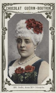 Judic, i Madame Nitouche (färgat foto) av French School