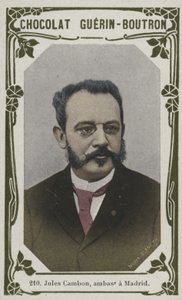 Jules Cambon, ambassadör i Madrid (färgad bild) av French School