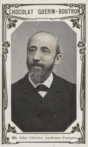 Jules Claretie, Academie-Francaise (färgad bild) av French School