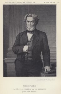 Jules Favre (litho) av French School