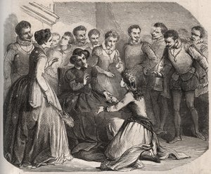 Julita Guagnini bad drottning Catherine de Medicis (Caterina de Medici) (1519-1589) att ta henne till hennes tjänst. Hon blev Louis de Bussy d