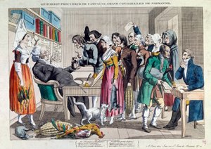 Rättvisa: "Gripardin, kampanjadvokat, stor rådman i Normandie" Litografi från 1700-talet. Paris, Musée Carnavalet av French School