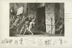 Dödandet av Etienne Marcel, provost för köpmännen i Paris, av Jean Maillard, Paris, juli 1358 av French School