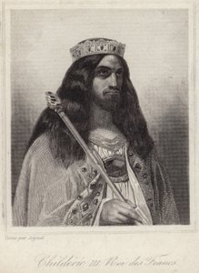 Kung Childeric III av frankerna av French School