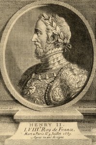 Kung Henrik II (1519-59) av Frankrike av French School