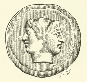 Kung Janus (gravyr) av French School