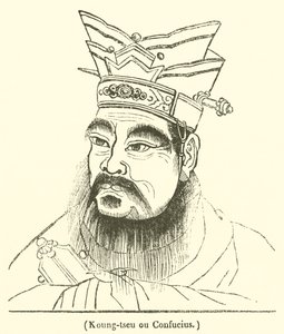 Koung-tseu ou Confucius (gravyr) av French School