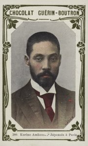 Kurino, japansk ambassadör i Paris (färgad bild) av French School