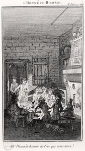 Den ärliga mannen (gravyr) av French School