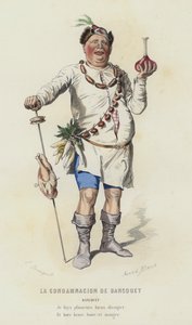 The Damnation of Bancquet (färgad gravyr) av French School